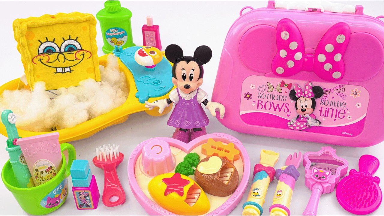 Minnie Mouse 2026🎀 Set Unboxing del maquillaje vs juego médico rosa de Minnie, colección de Disney