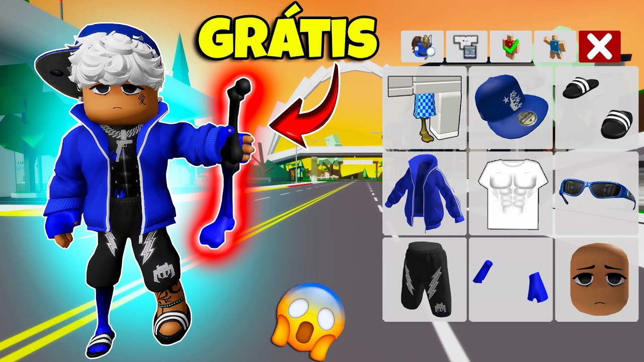 Como PEGAR a PERNA DE ZUMBI GRÁTIS + ITENS 3D no Brookhaven! 😱