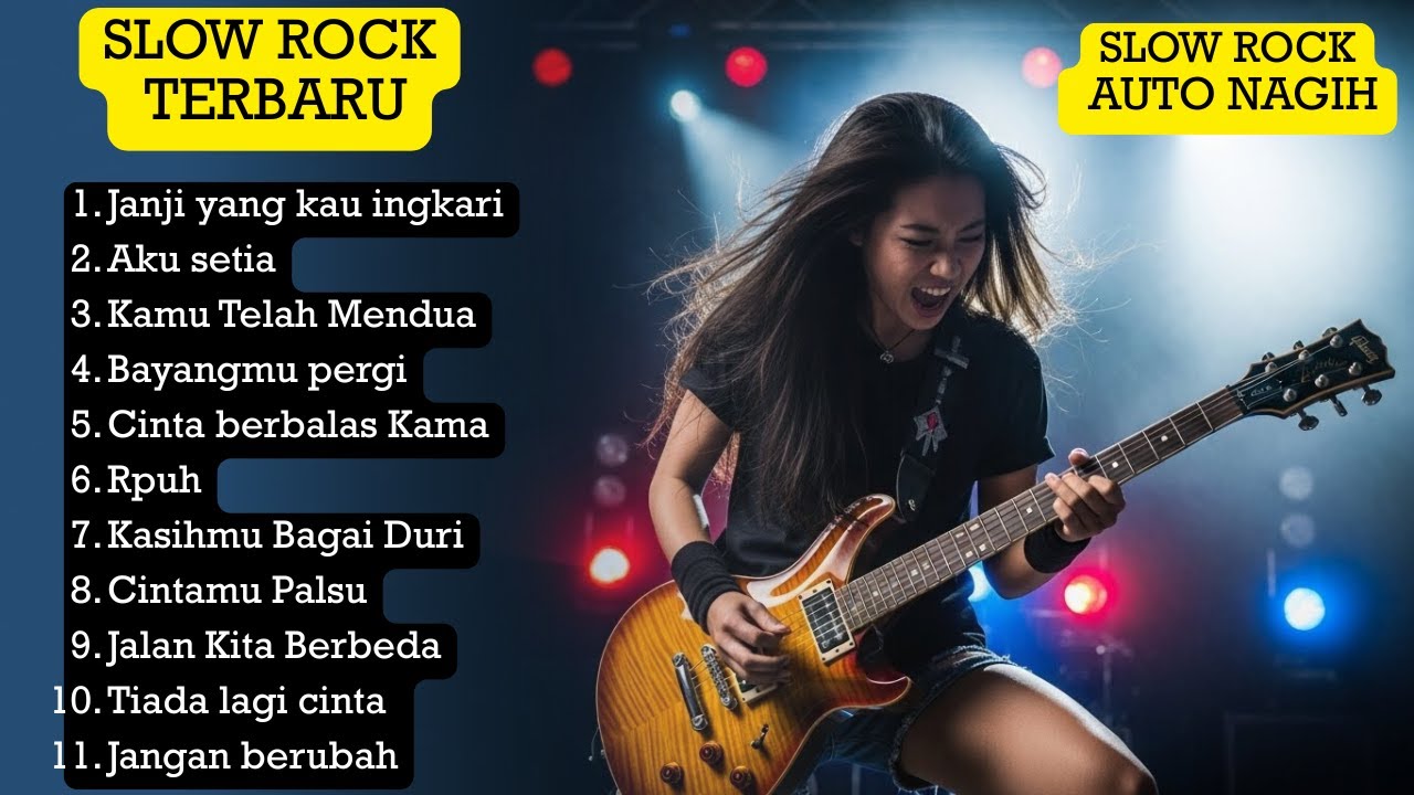 KUMPULAN 11 LAGU SLOW ROCK 🎸JANJI YANG KAU INGKARI