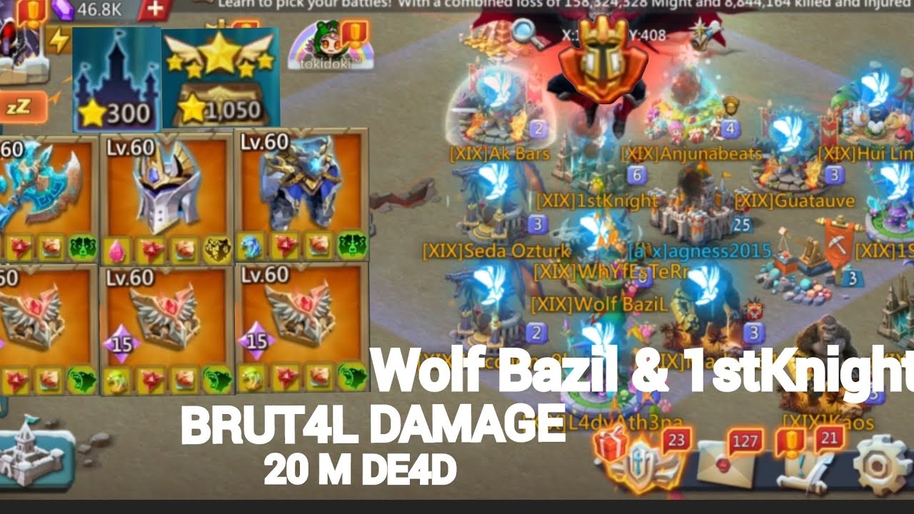 EMPEROR Wolf Bazil & 1stKnight CAME FOR MY RALLY TRAP..FULL T5 MIX.MINI TRAP ALSO WORK..LORDS MOBILE