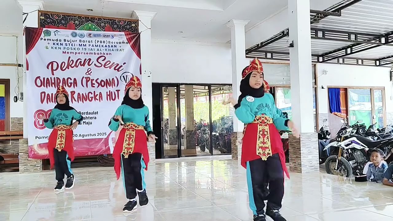 Moment Agustus 2025_Juara 1Lomba Senam Pamekasan Hebat tingkat Desa Bujur Barat_Oleh Bella, dkk.