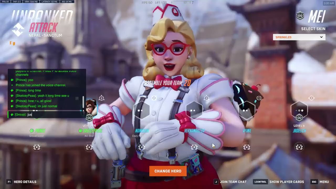 Overwatch 2 - Unranked 78* (Mei) / PeaPiechy's