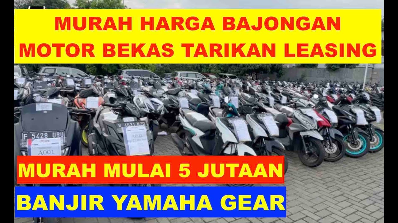 5 JUTA DAPAT MOTOR APA YA⁉️ HARGA BAJONGAN MOTOR BEKAS‼️ BANJIR YAMAHA GEAR SCOOPY NMAX VARIO DLL