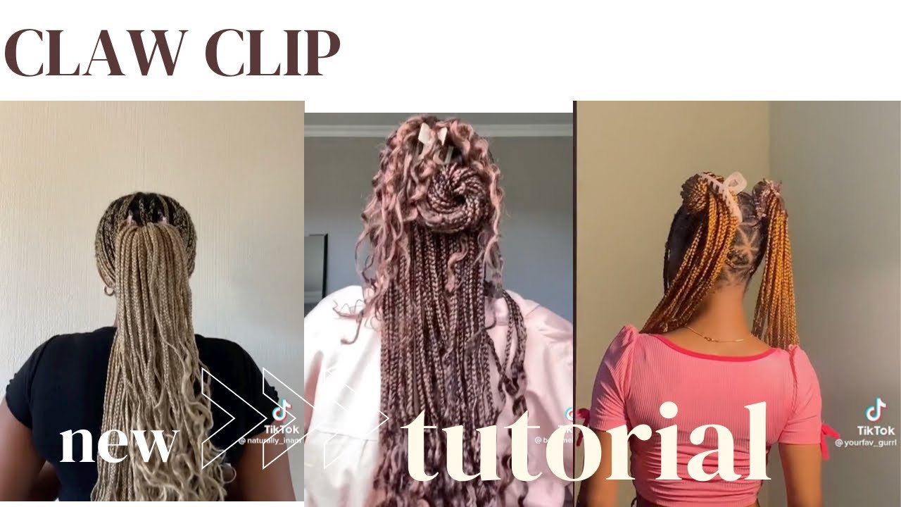 💕Different ways to Style Knotless Braids | Claw Clip Edition 2024🦋💞