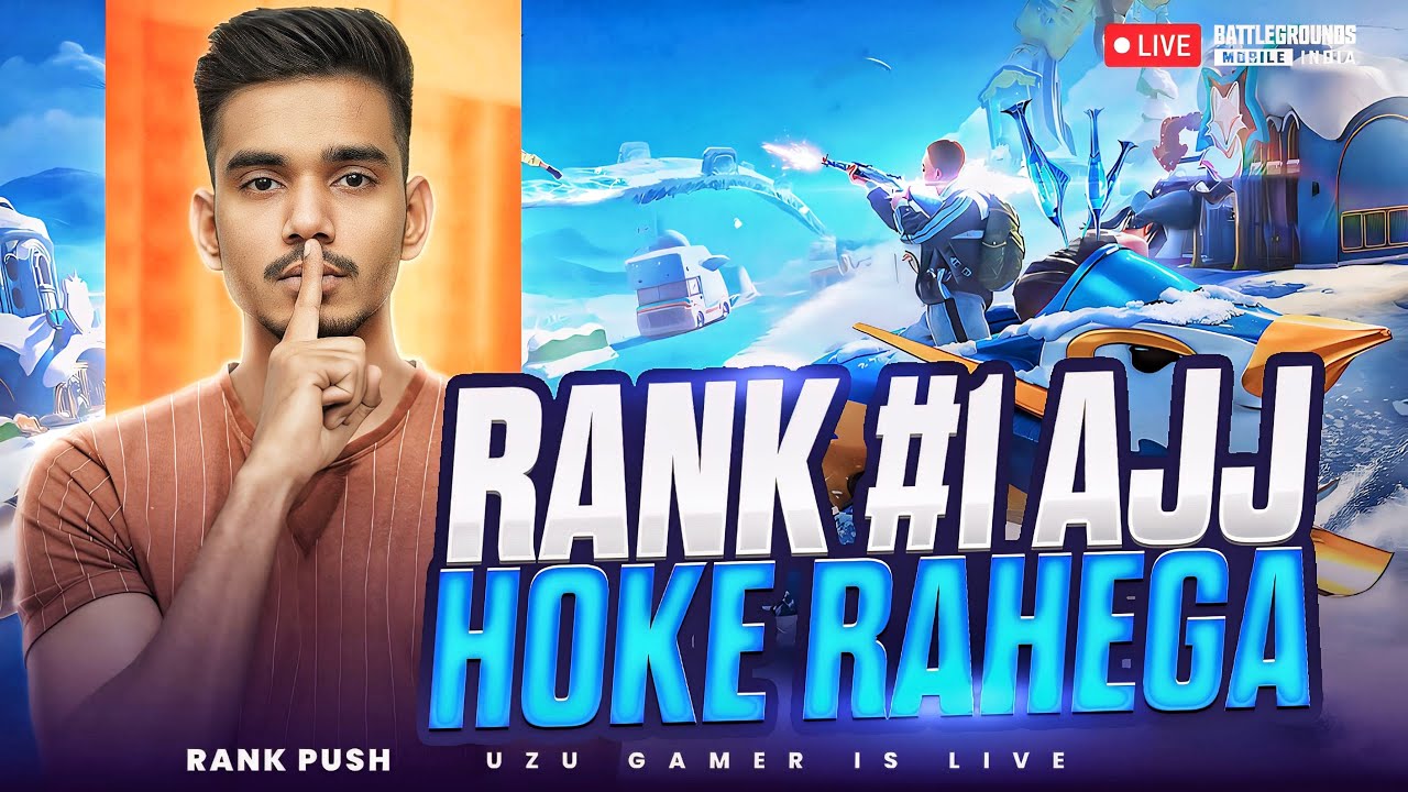 RANK 1 TODAY | CONQUEROR RANK PUSH DAY - 31 | BGMI LIVE | UZU GAMER