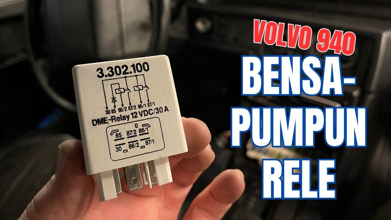 Volvo 940 turbon bensapumpun releen vaihto | B230FT |