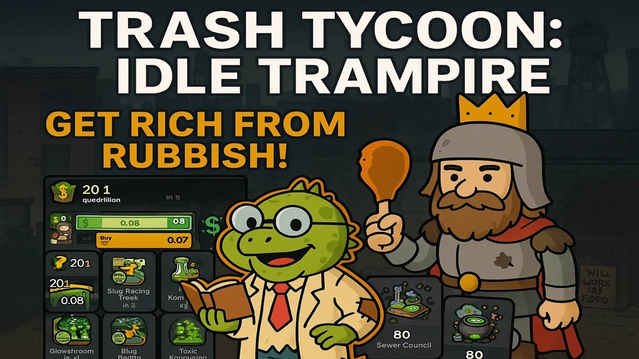 Trash Tycoon: Idle Trampire 🗑️💰 | Build a Trash Empire Gameplay (Android)