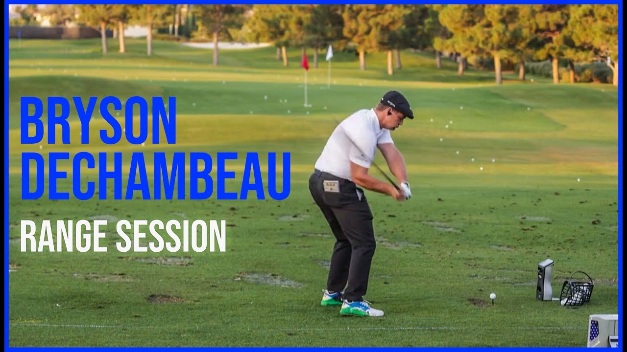 PGA Tour No.1 Distance Bryson DeChambeau Range Session | Driving Range Practice | Warm up Swings