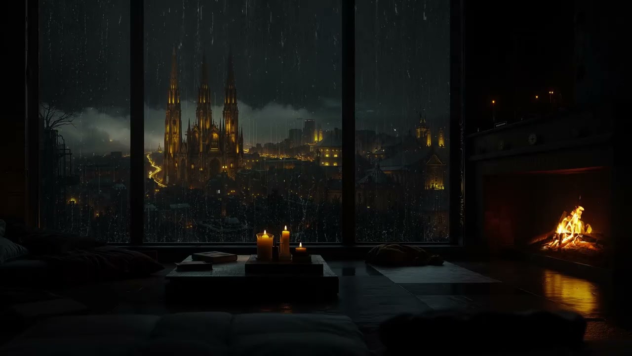 Fall Into Sleep Instantly (NO ADS) • Cozy Rain Window Ambience for Relaxation, Increase Deep Sleep