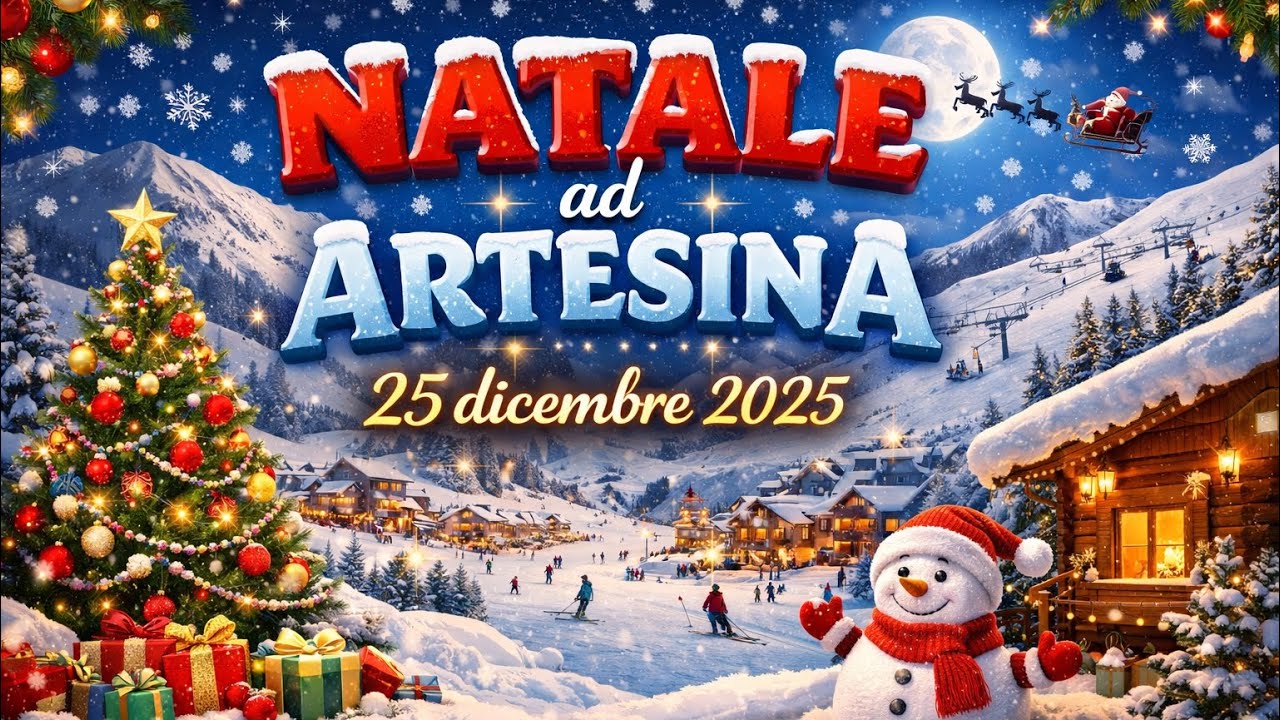 🎄 NATALE ad ARTESINA 2025: oltre 1 Metro di Neve! Lo spettacolo delle Alpi a due passi dal Mare 