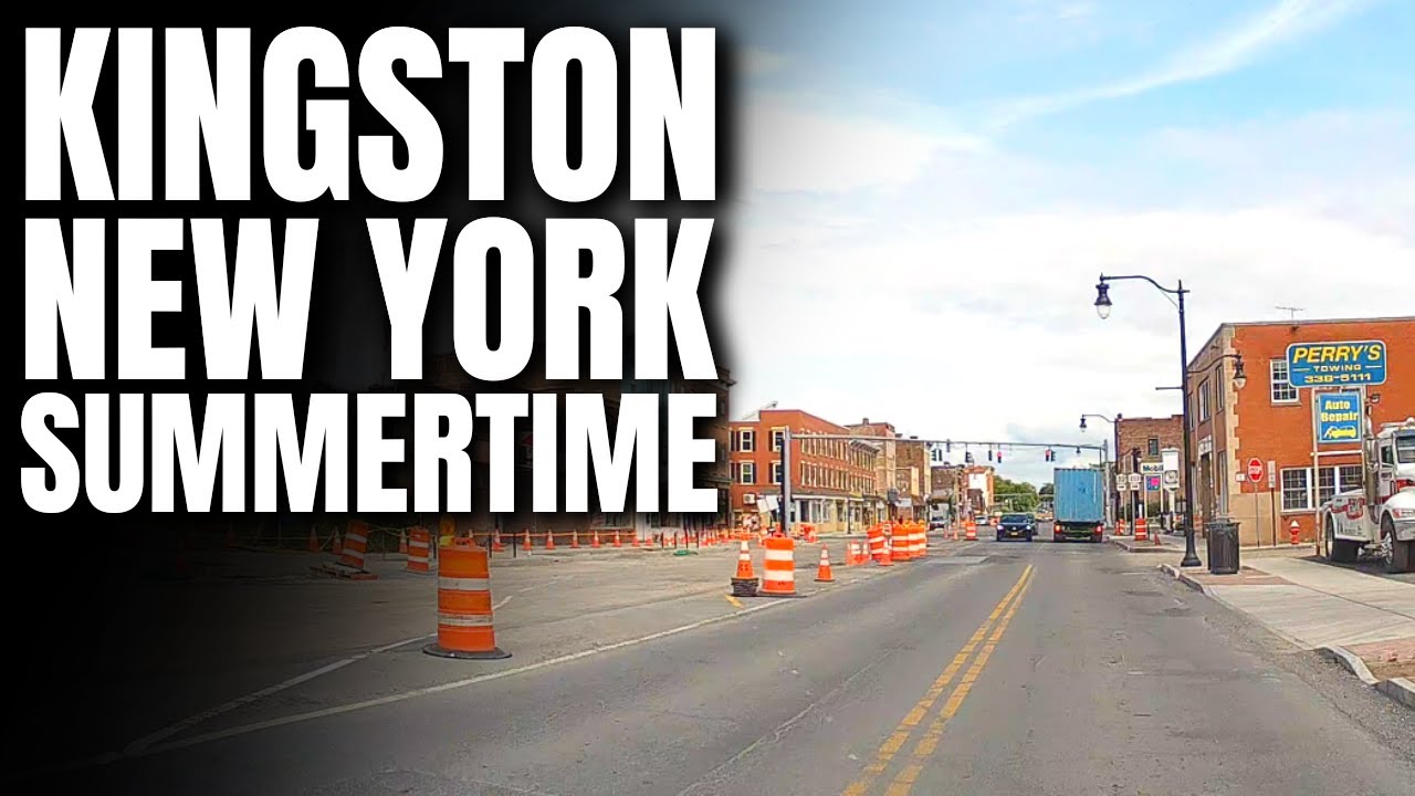 Driving Kingston NY in Summertime | Broadway & Kingston Waterfront