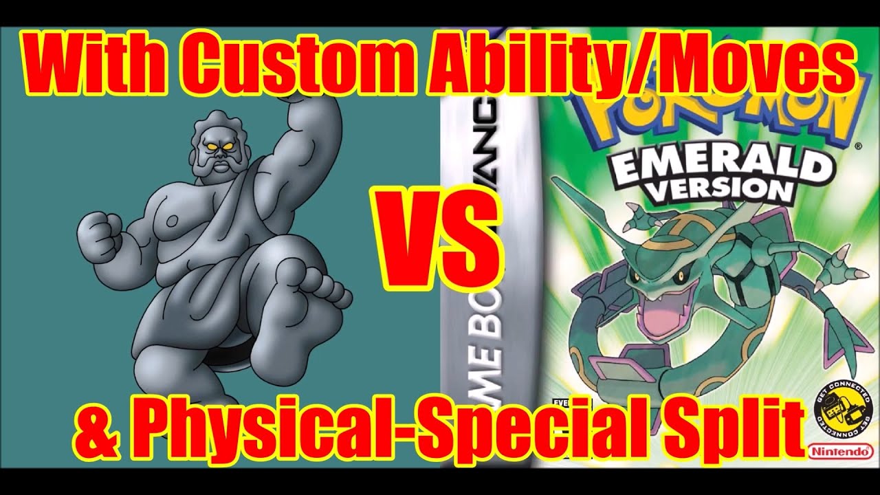 Using Living Statue from Dragon Quest as a Pokémon in Emerald (w/ Physical-Special Split)