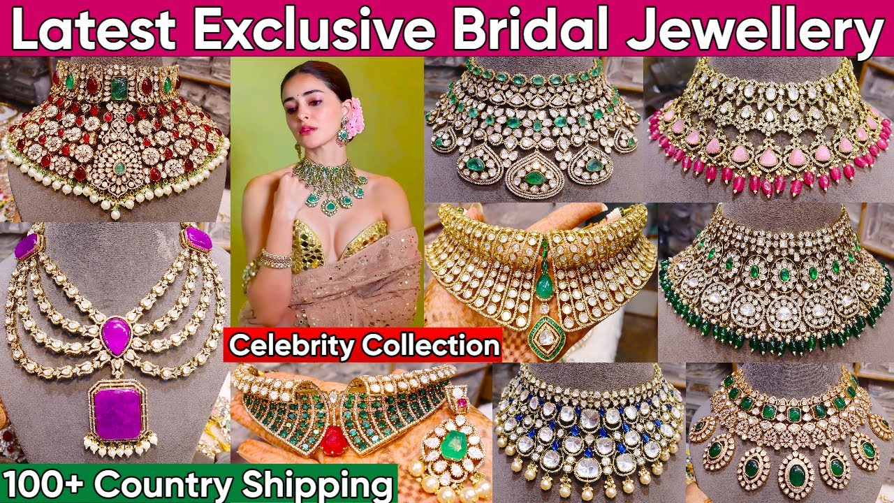 Latest Designer Full Bridal Jewellery Collection 2025 | Long Heavy High Quality Celebrity Jewellery