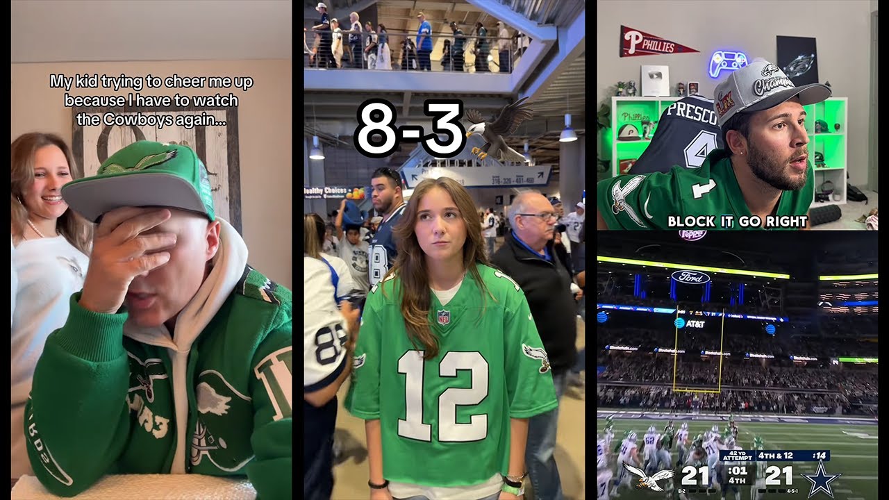 Philadelphia Eagles Fans Crash Out Reaction Choking 21-0 Lead To the Dallas Cowboys (Nov. 23, 2025)