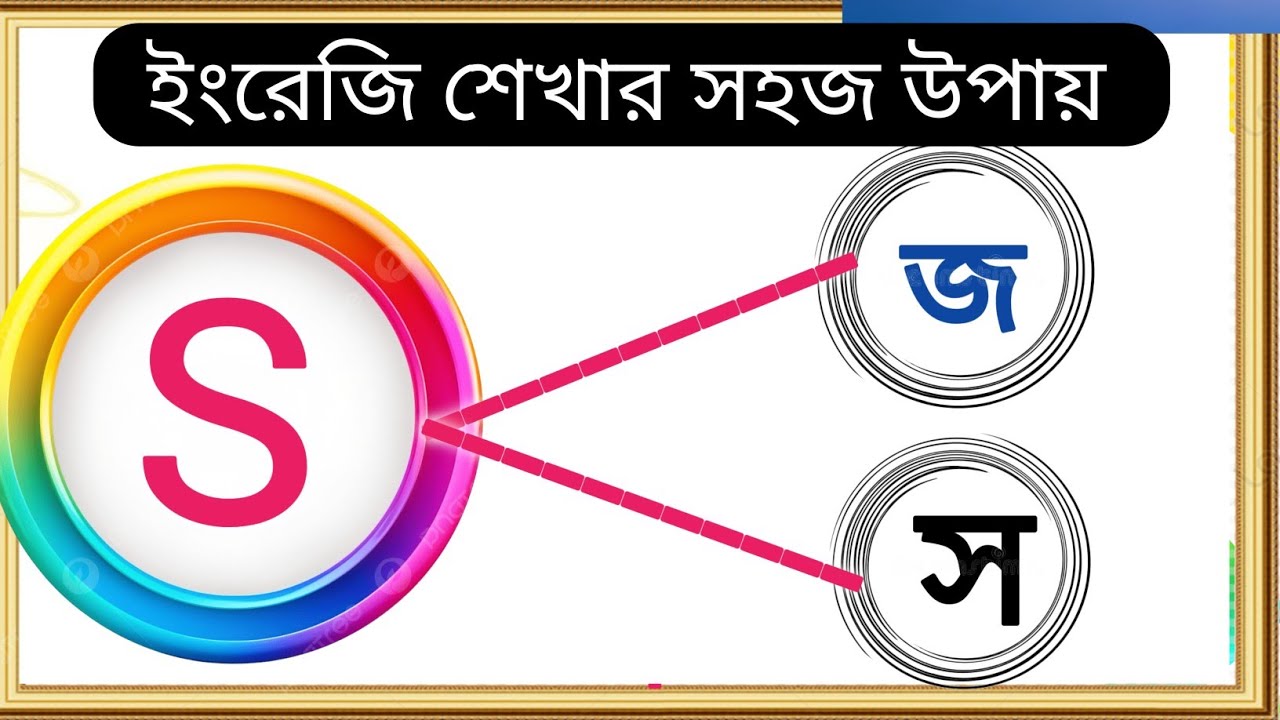 🌟রিডিং টিপস:-S এর উচ্চারণ কখন স,জ | How to Learn S Letter Pronunciation | S Consonant Pronunciation