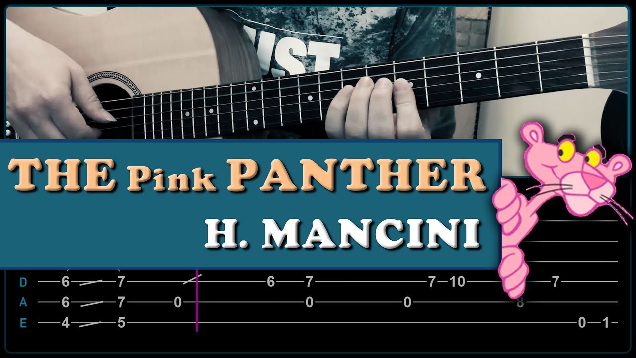 THE PINK PANTHER - Fingerstyle Guitar Cover With TABS !!!