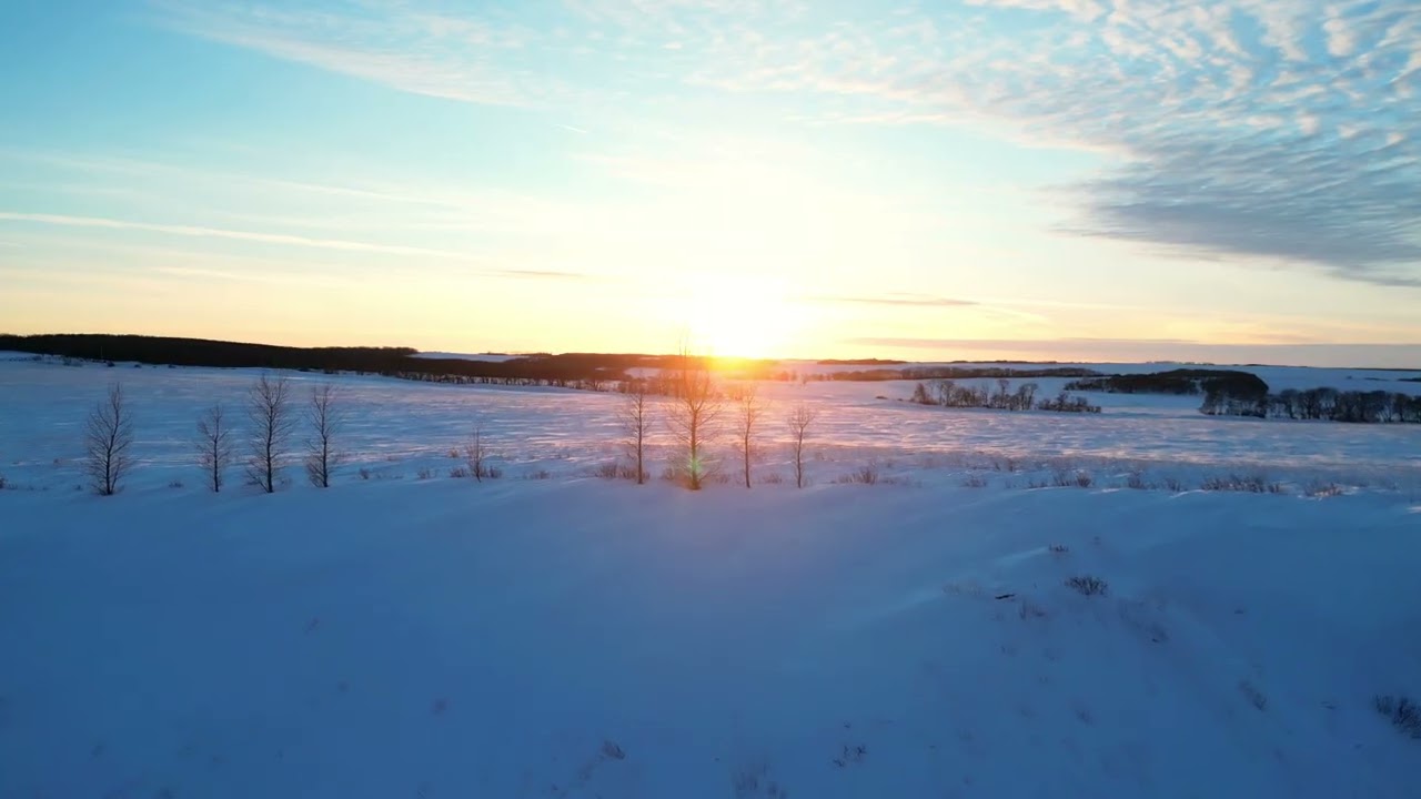 Sunset at 6:17pm south of Esterhazy,  Saskatchewan February 22nd,  2026