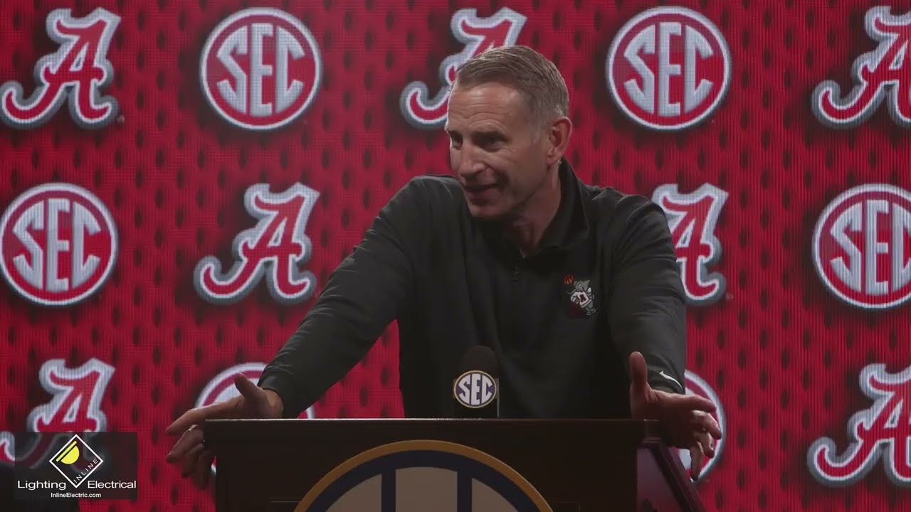Alabama men's basketball head coach Nate Oats spoke with the media at SEC Media Days Tuesday.