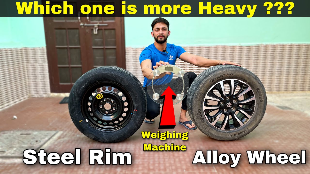 Steel Rim Vs Alloy Wheel | Which one is Heavier ? Mechanical Jugadu