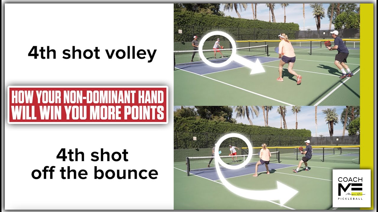 3 Pickleball Plays Where Your Non-Dominant Hand Needs to Help | CoachME