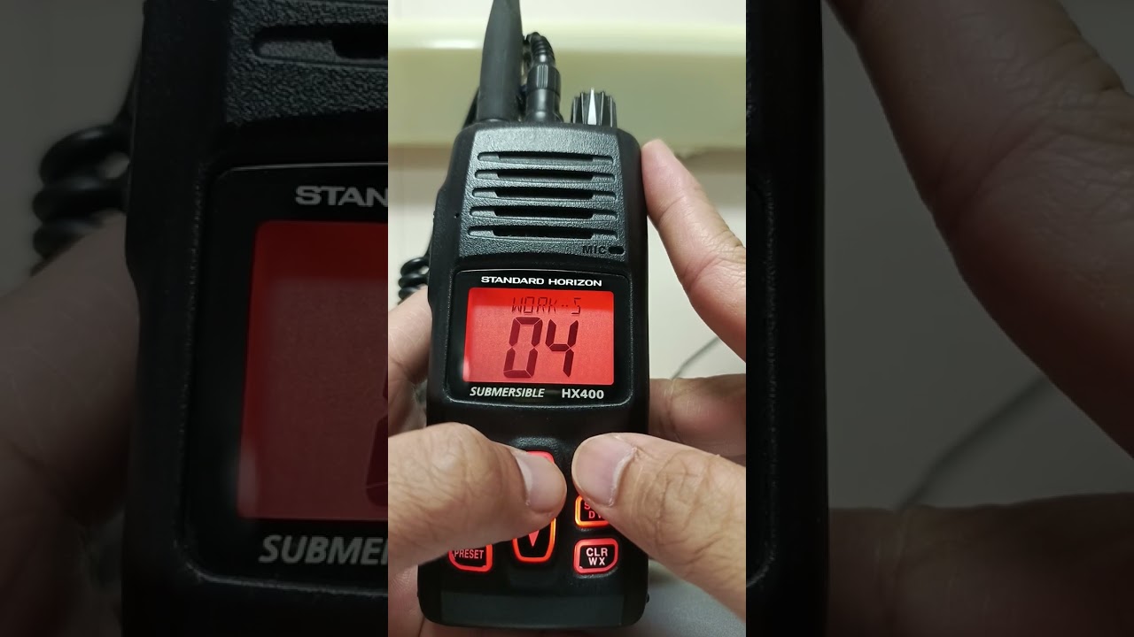 How to change the channel's name on your portable VHF radio - Standard Horizon Model HX400