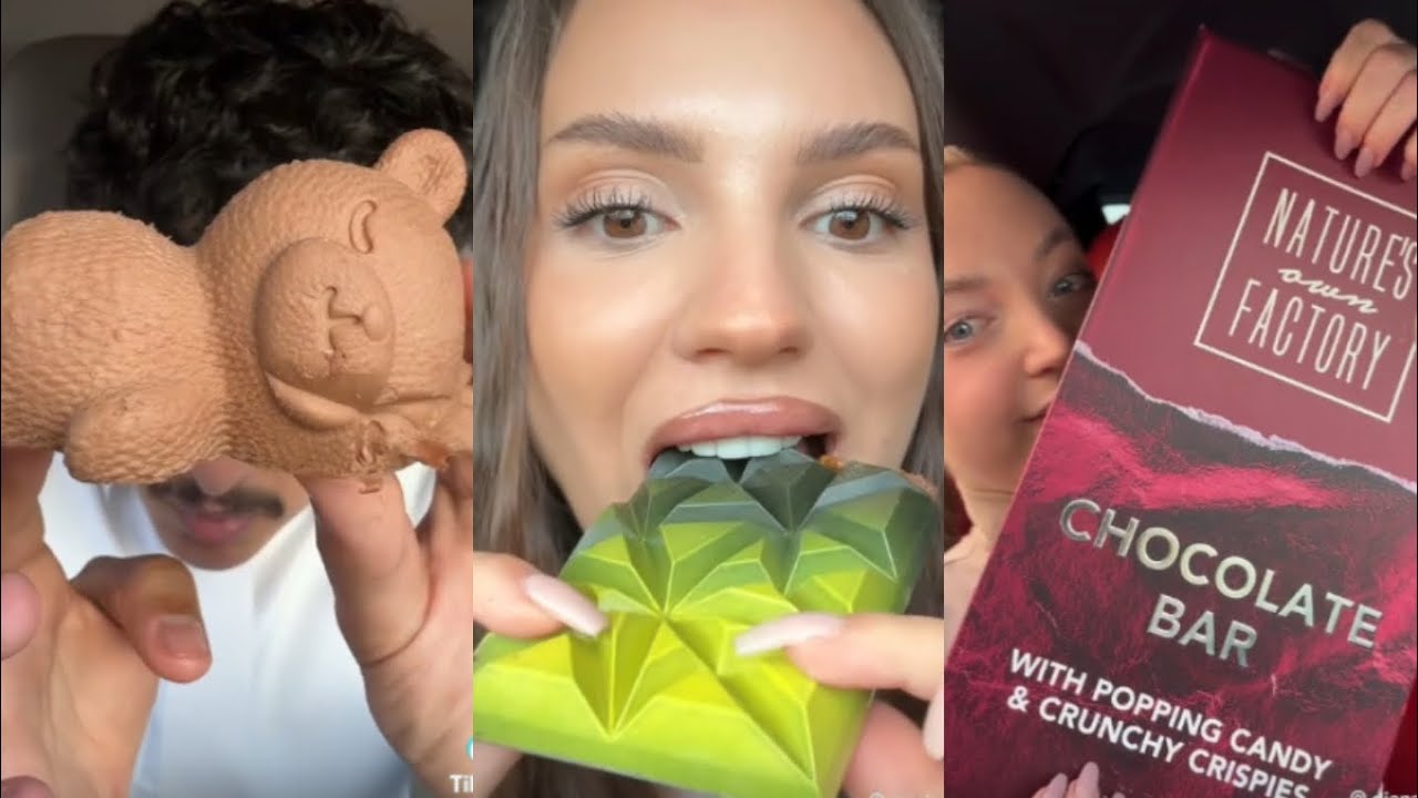 BEST DUBAI CHOCOLATE Bites | Tiktok Mukbang Compilation | NO Talking 🤫 | ASMR Eating Show 