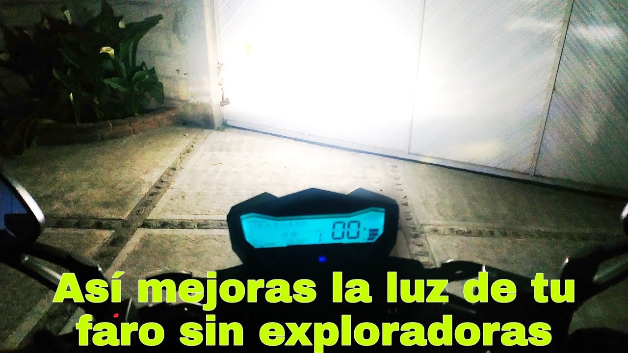 Como mejorar la luz en faro de moto / Como quitar o bajar el faro de una moto fácil y rápido