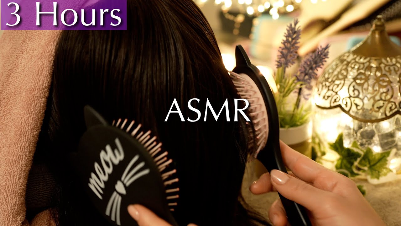 💜ASMR Hair Brushing💜From Anxiety to Serenity 😇 ASMR Therapy🌟 No Talking