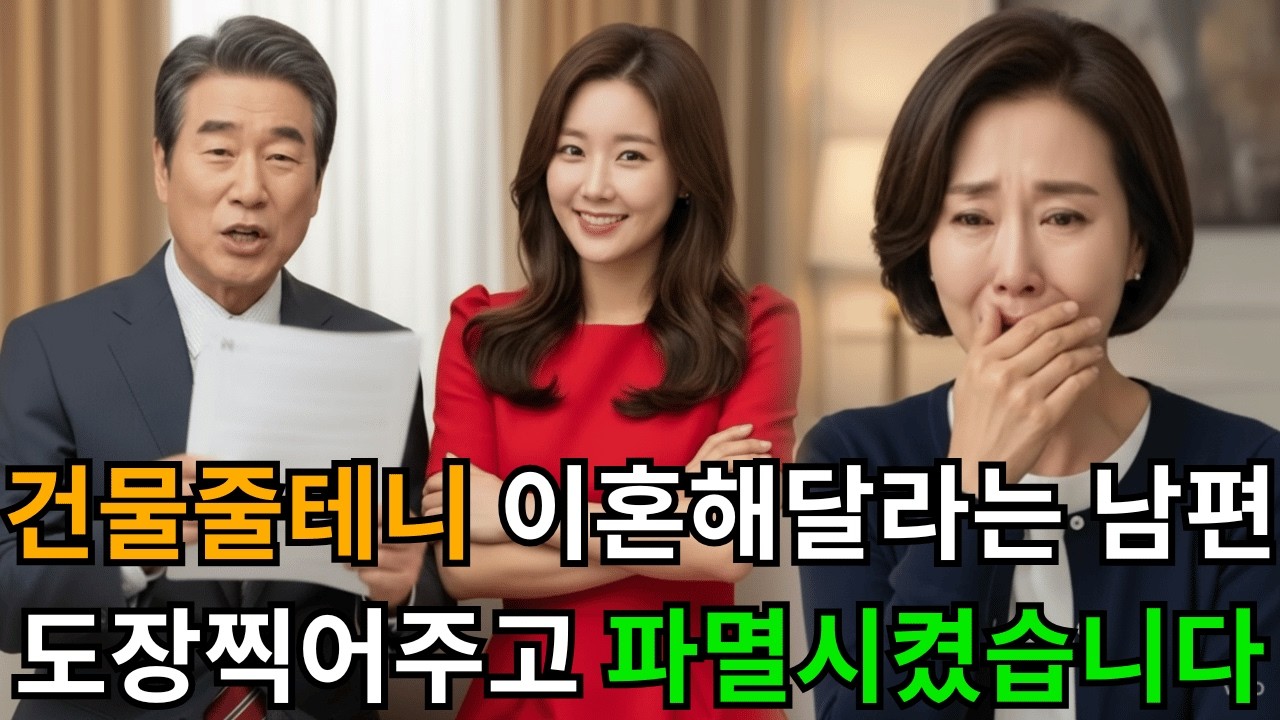 건물 줄테니 이혼해달라는 남편, 이혼도장도 찍고 고소장도 찍어줬습니다! - 사연이 머무는 극장..