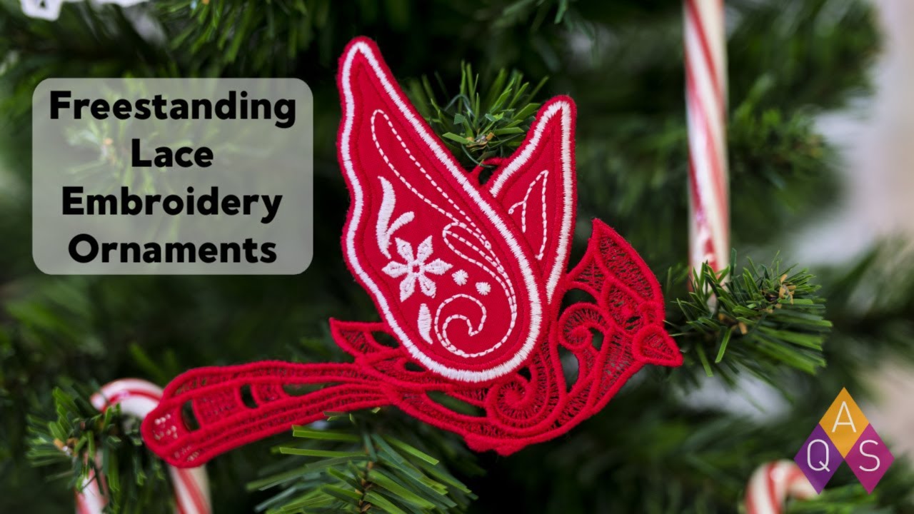 Freestanding Lace Embroidery Ornaments - Machine Embroider Your Life: Episode 6