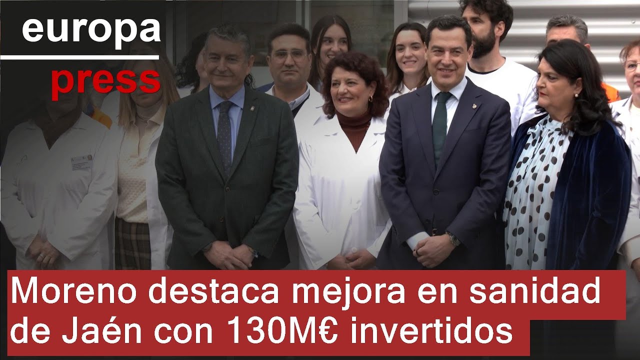Moreno destaca la mejora de la sanidad en la provincia de Jaén con 130 millones invertidos