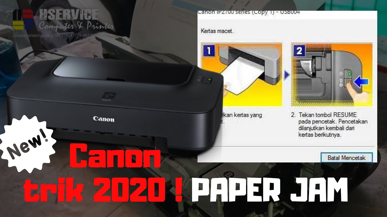 TUTORIAL ATASI PAPER JAM PRINTER CANON IP2770 CARA TERBARU 2020 , MUDAH SIMPLE DIMENGERTI