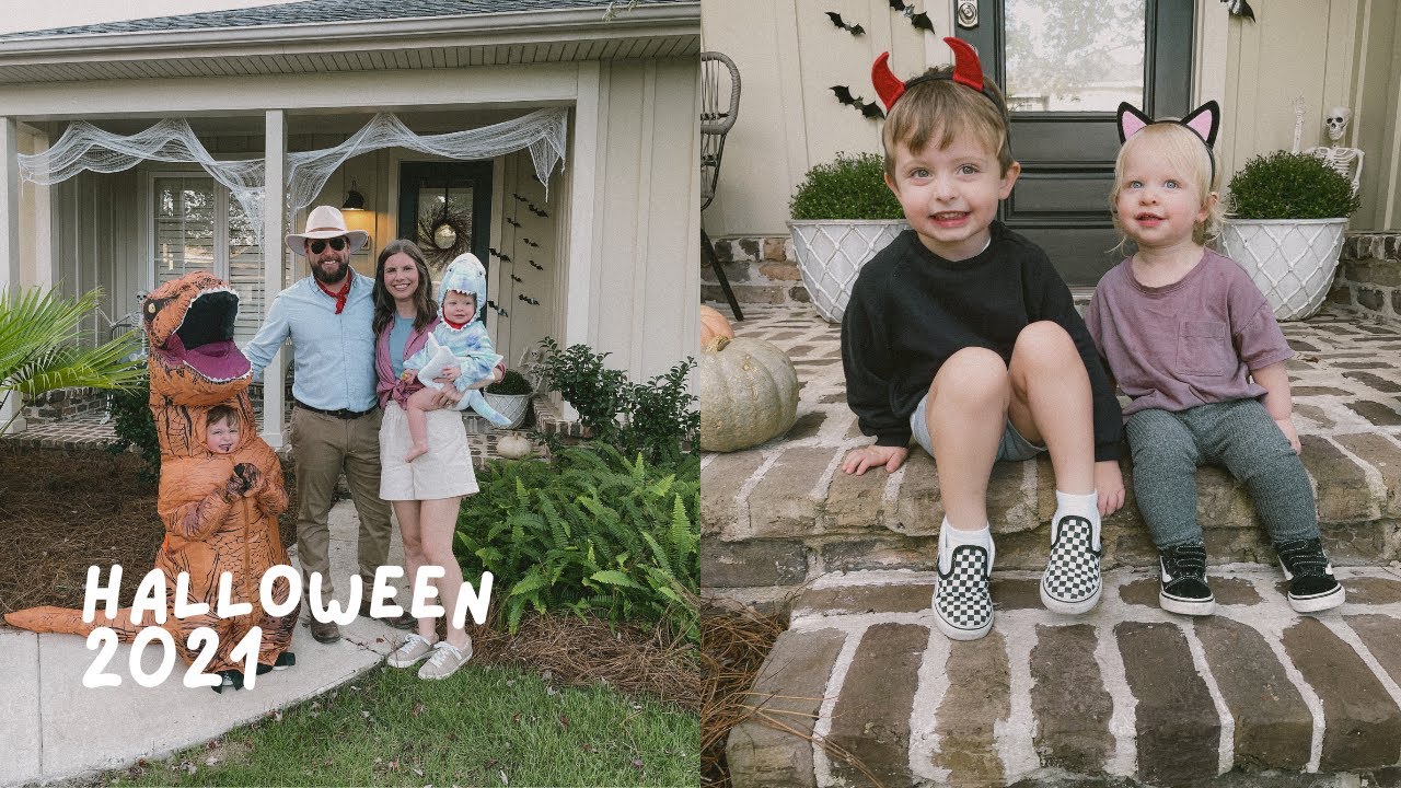 FAMILY VLOG | Halloween 2021 - first Halloween in FL + trick or treating in our new neighborhood!