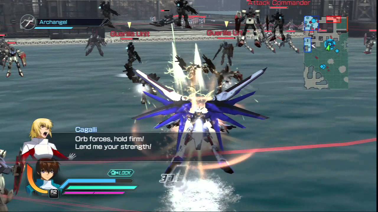 Dynasty Warriors: Gundam Reborn - Freedom Gundam Gameplay - (Hard Mode)