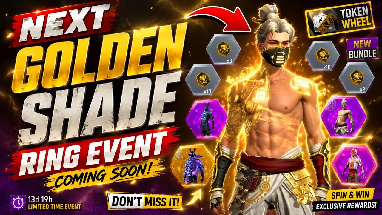 Golden shade Ring Event Free Fire | Next Universal Ring Event Free Fire | Free Fire New Event Tamil 