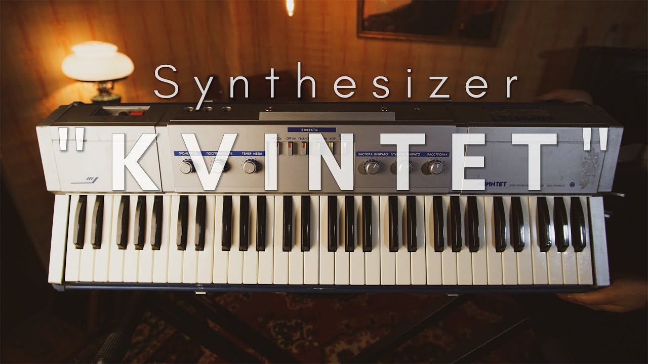 Kvintet USSR vintage soviet analog synthesizer Piano Strings, Electro Organ