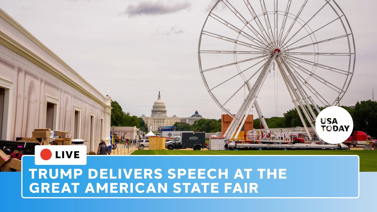 Live: Trump delivers speech at Great American State Fair 2026 opening ceremony in Washington, DC