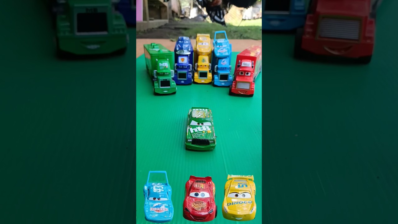 Lightning McQueen Or Chick Hicks? Mcqueen Truck Container #toys #pixarcars #cars #mcqueen #truck