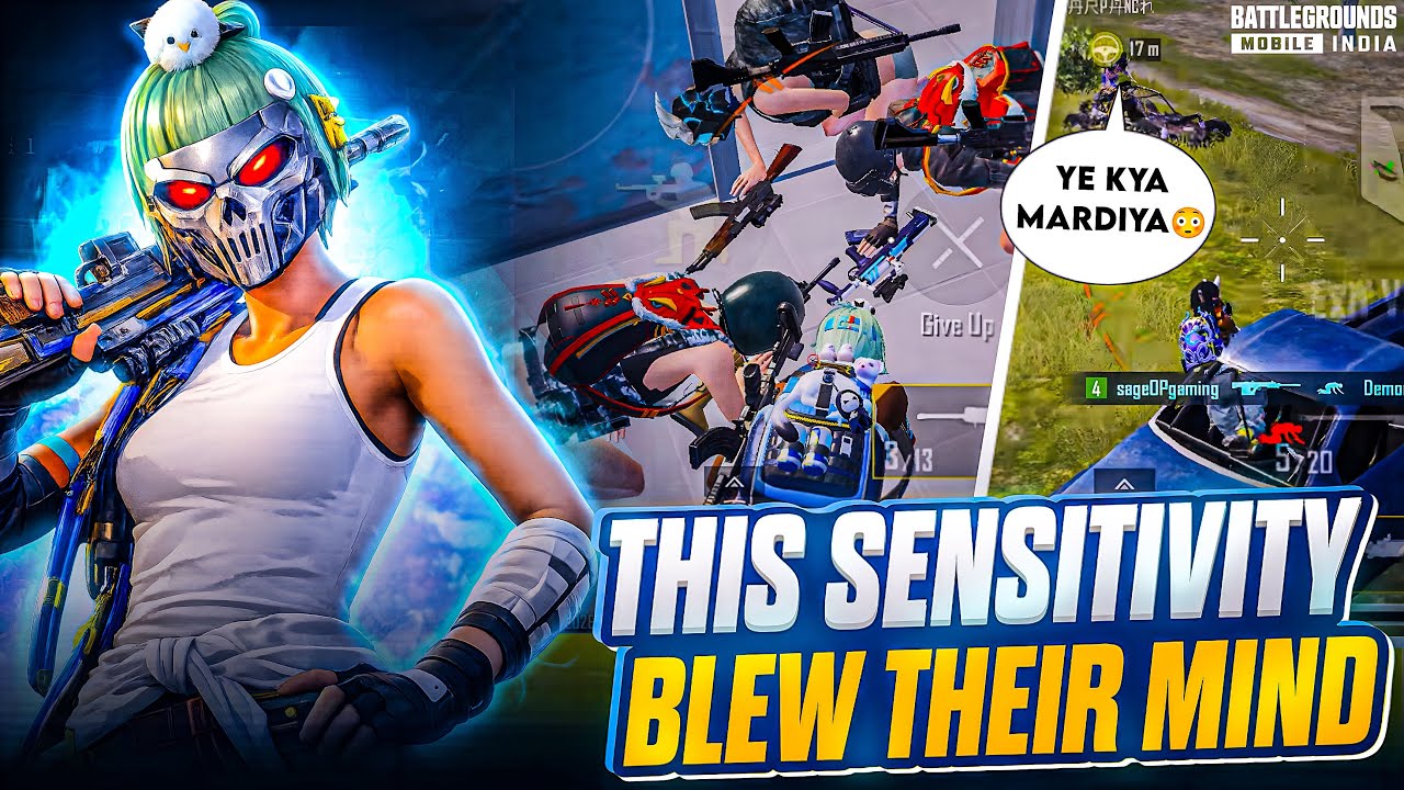 Hottest Sensitivity and Controls 4.2 Update🥶🔥 5 Finger BGMI Gameplay🔥