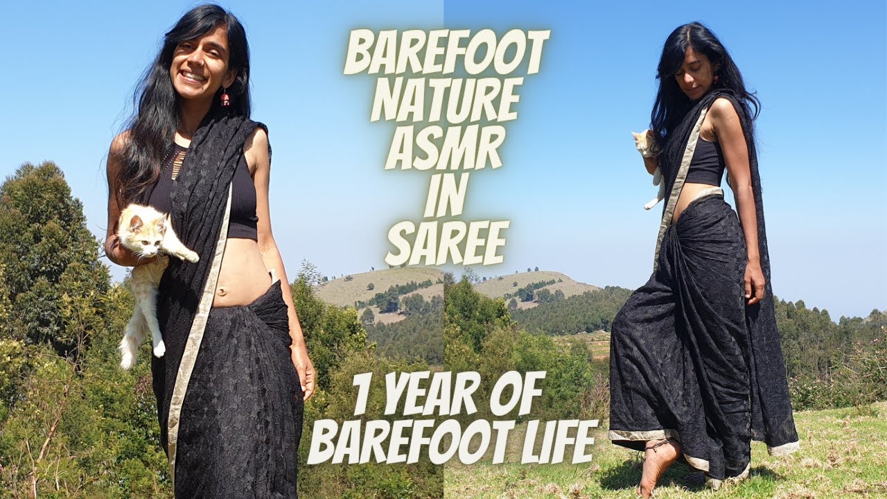 Barefoot in Nature ASMR (in Saree)