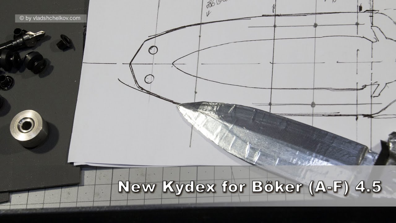 New Kydex for Böker Applegate Fairbairn (A-F) 4.5 All Black 121644, Bill Harsey Design