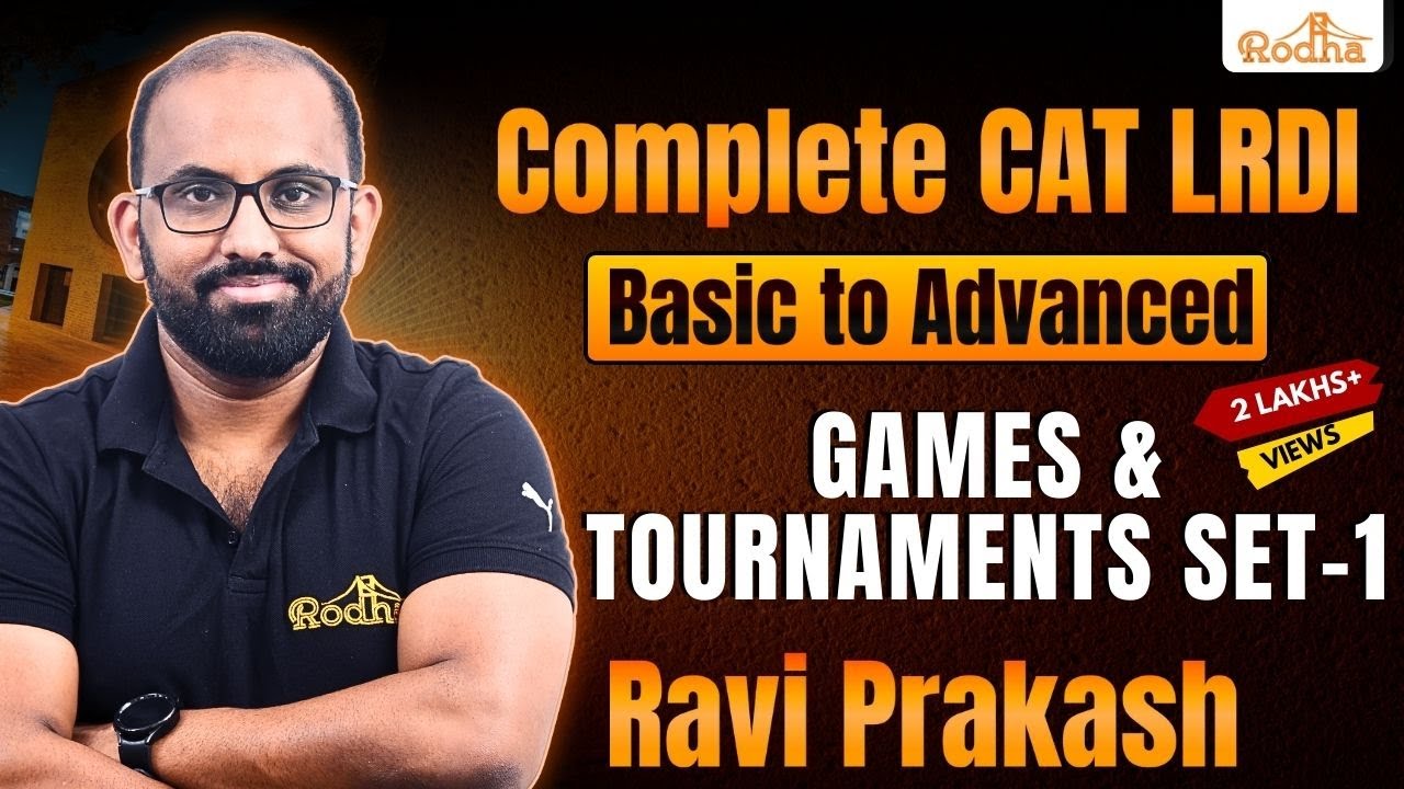 Games and Tournaments 1 || LR & DI Preparation for CAT || CAT Exam Preparation