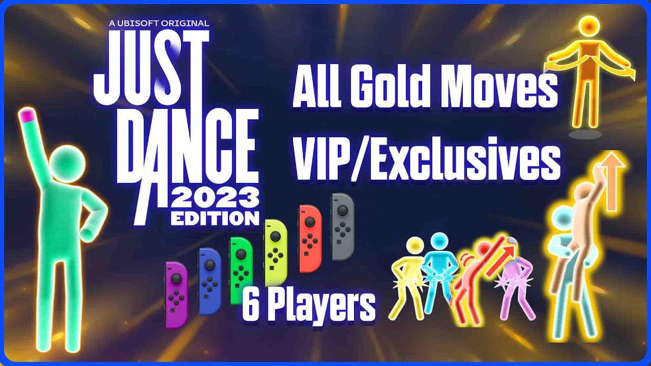 ЭКСКЛЮЗИВ - Just Dance 2023 - Все золотые движения - 6 игроков
