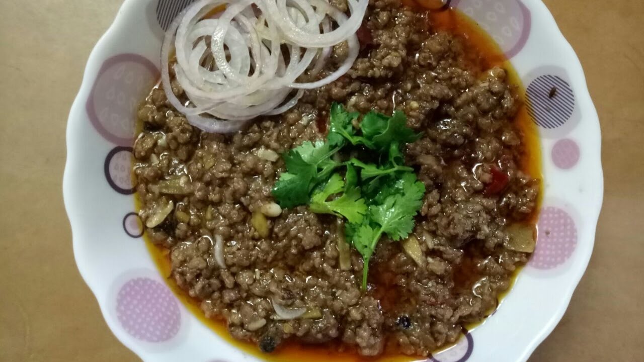 Khade masale ka Qeema | Sabit masale ka Qeema