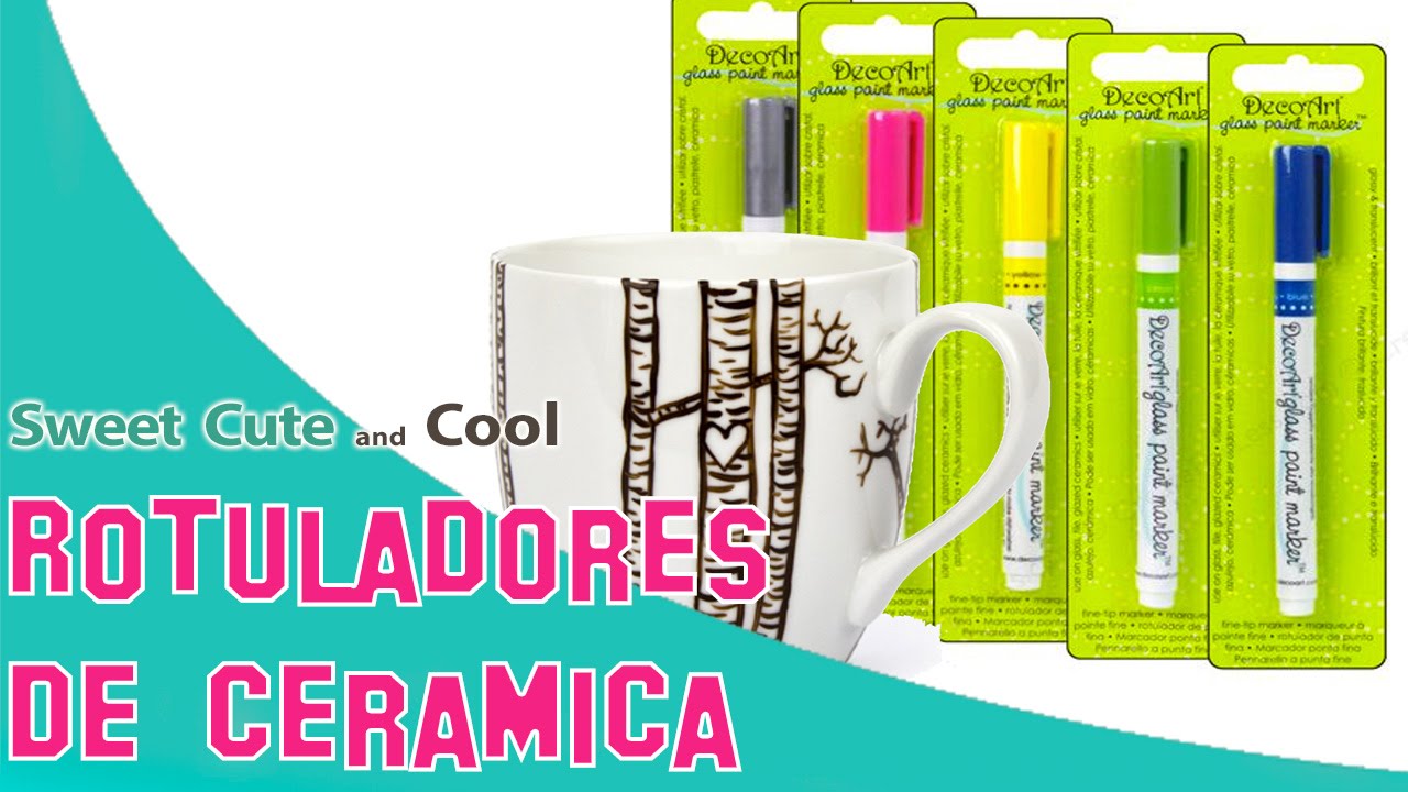 🌈Tutorial: Cómo Pintar Tazas o Cerámica con Rotuladores😍😍