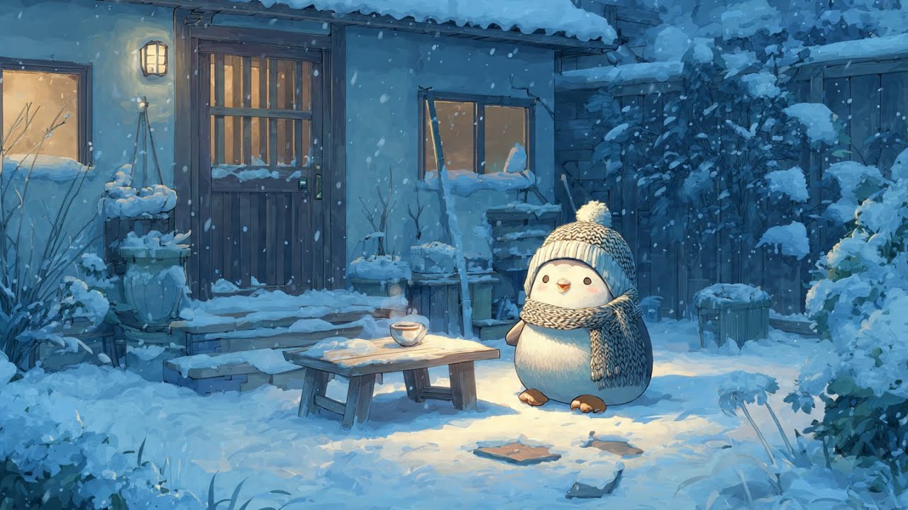 Максимальная концентрация внимания. Сосредоточьтесь на учебе зимой &mdash; уютный зимний лоу-фай джаз-хоп