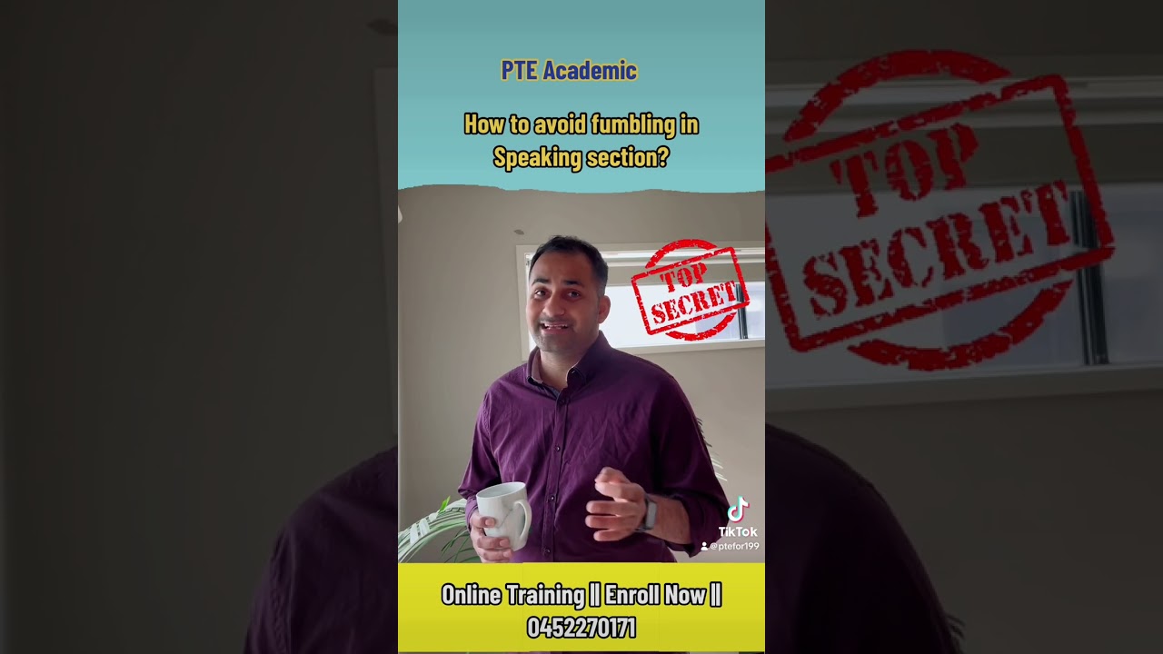How to avoid fumbling in Speaking section || PTE Speaking || PTEfor199 #ptefor199 #pte #australia