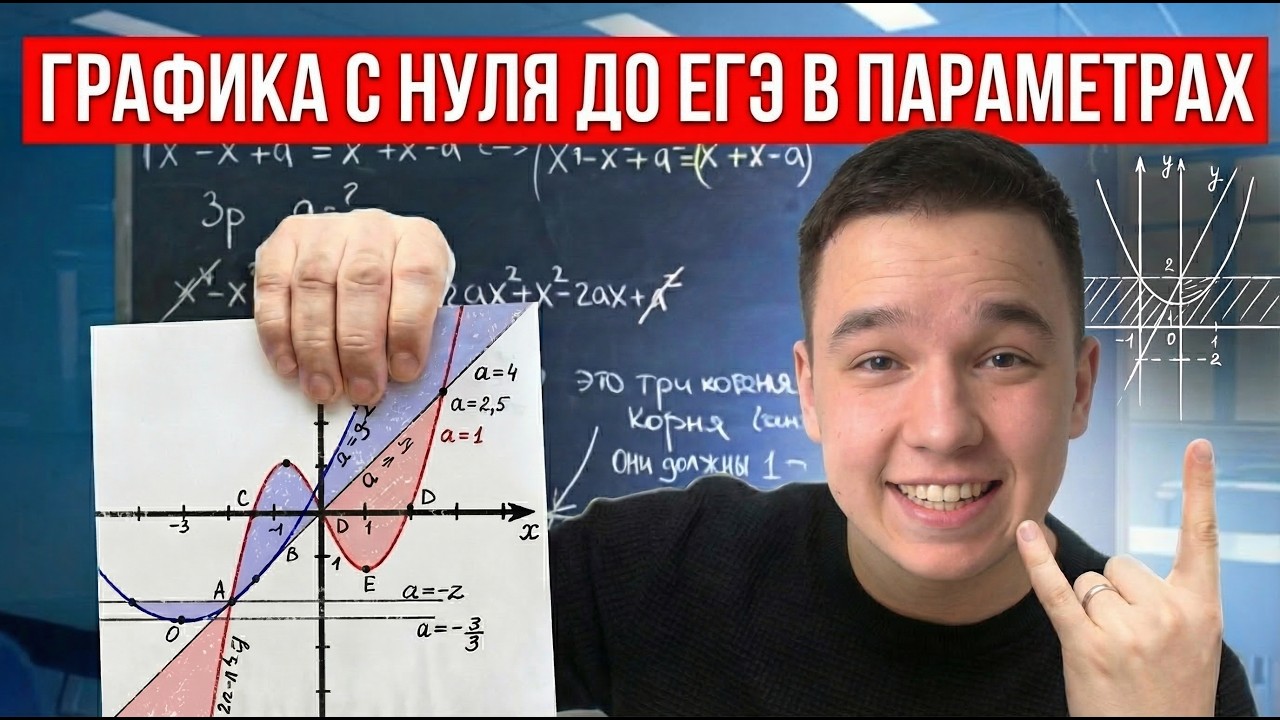 АЛГОРИТМ ПАРАМЕТРОВ №18 - ГРАФИКА с нуля и до ЕГЭ | Профиль математика 2026