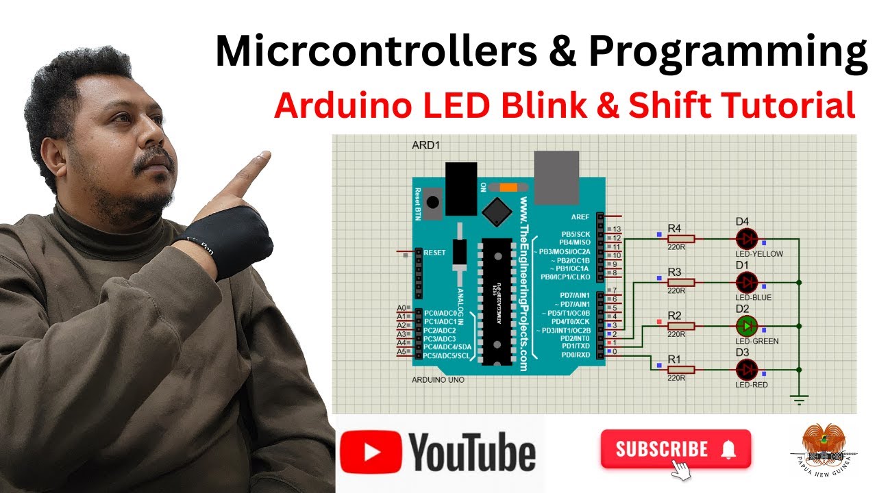 Arduino LED Blink & Shift Tutorial: Step-by-Step Guide for Beginners