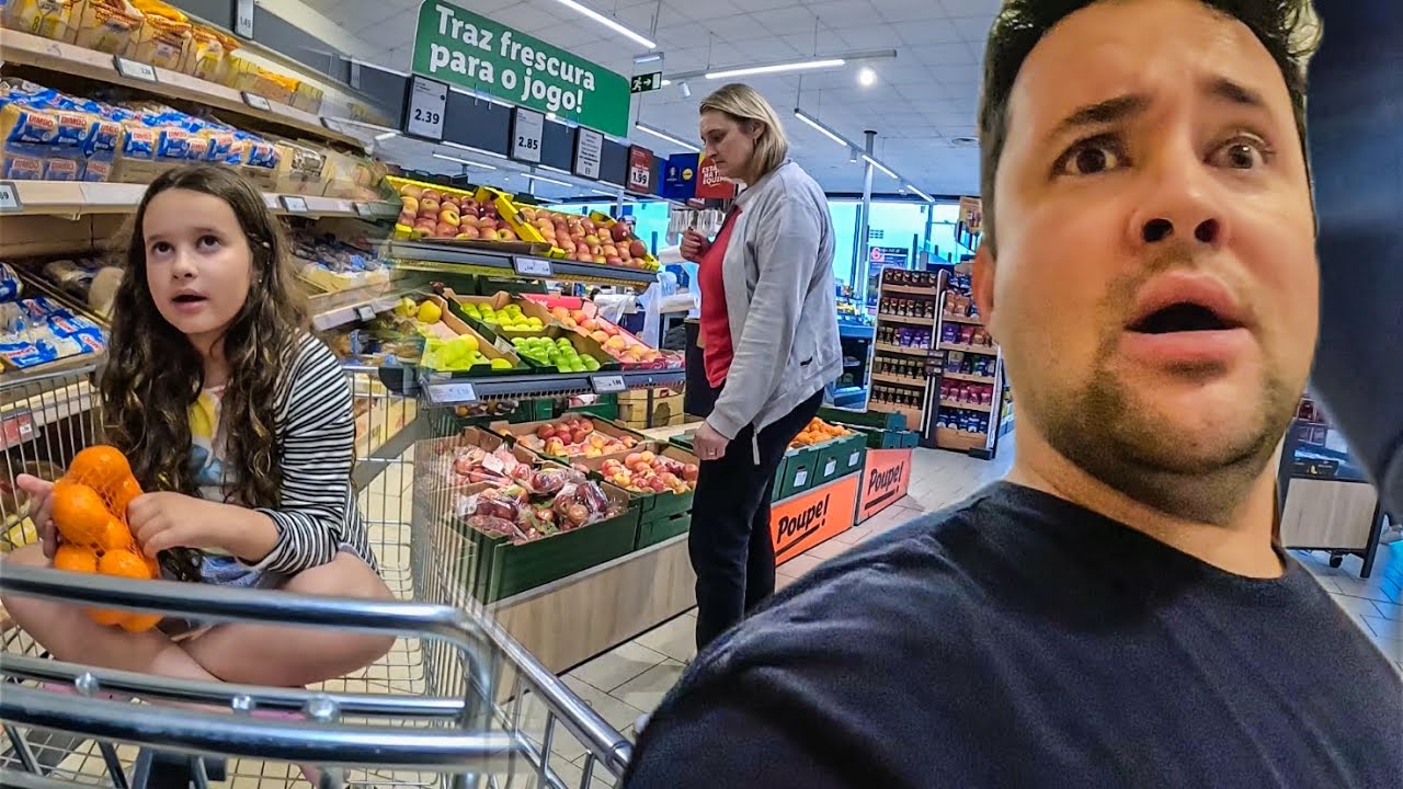 COMPRINHAS DO SUPERMERCADO LIDL EM PORTUUGAL - família Eu Ela e a Bebê